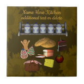 Speciaal Cute Kitchen-ontwerp Tegeltje (Voorkant)