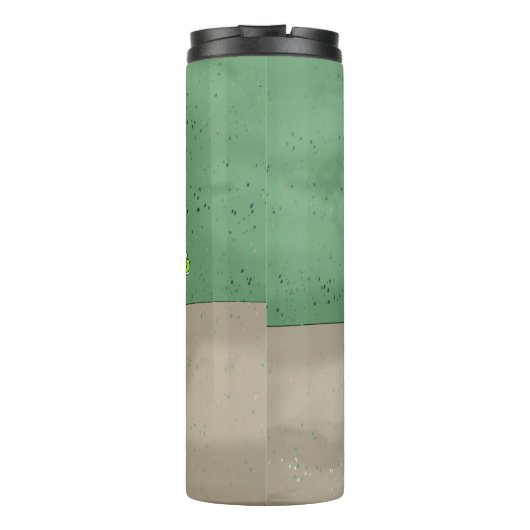 Speciaal Cute Kitten in Catnip Pot Thermosbeker (Achterkant)