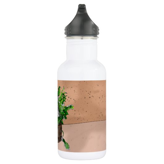 Speciaal Cute Kitten in Catnip Pot Waterfles (Rechts)