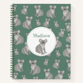 Speciaal Cute Koala Pattern Notitieboek (Voorkant)