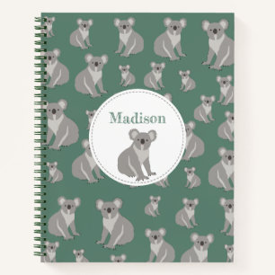 Speciaal Cute Koala Pattern Notitieboek