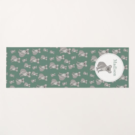 Speciaal Cute Koala Pattern Yogamat (Voorkant (horizontaal))