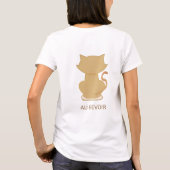 Speciaal Cute Melin Kitty Cat T-shirt (Achterkant)