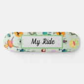 Speciaal Cute Monster-ontwerp voor jongens Persoonlijk Skateboard (Horizontaal)