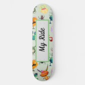 Speciaal Cute Monster-ontwerp voor jongens Persoonlijk Skateboard (Voorkant)