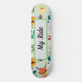 Speciaal Cute Monster-ontwerp voor jongens Persoonlijk Skateboard