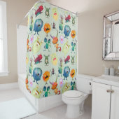 Speciaal Cute Monster-ontwerp voor jongens Tabel L Douchegordijn (In situ)