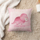 Speciaal Cute Pink Dinosaur Kussen (Deken)