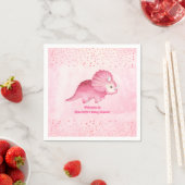 Speciaal Cute Pink Dinosaur Servet (Insitu)
