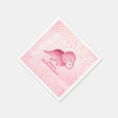 Speciaal Cute Pink Dinosaur Servet (Hoek)