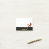 Speciaal Cute Square met Acorn Post-it® Notes (Op bureau)