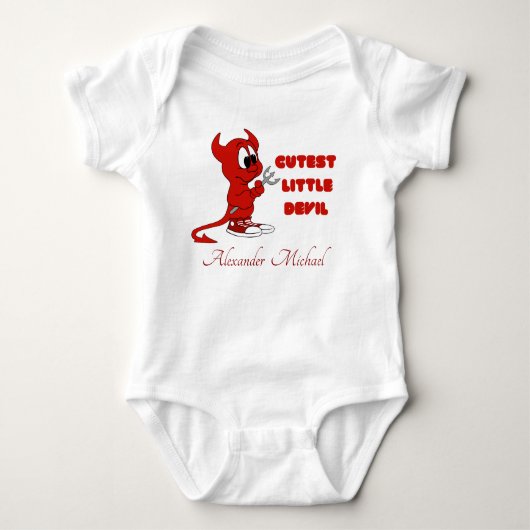 Speciaal Cutest Little Devil, Halloween Romper (Voorkant)