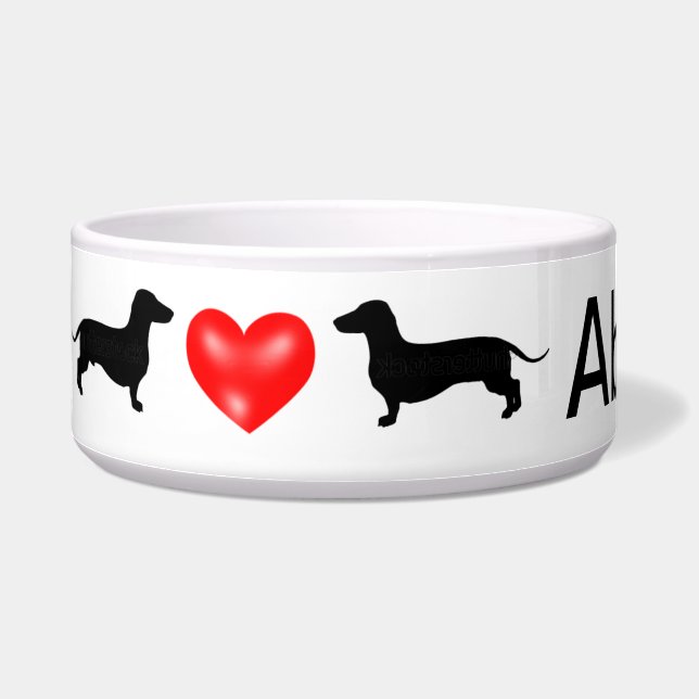 Speciaal Dachshund Dog Bowl Voerbakje (Links)