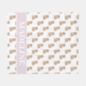 Speciaal Dachshund (Long Haire, Red) Fleece Deken (Voorkant (Horizontaal))