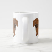 Speciaal Dachshund-ontwerp Grote Koffiekop (Achterkant)