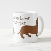 Speciaal Dachshund-ontwerp Grote Koffiekop (Voorkant rechts)