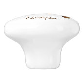 Speciaal Dachshund-ontwerp Keramische Knop (Zijkant)