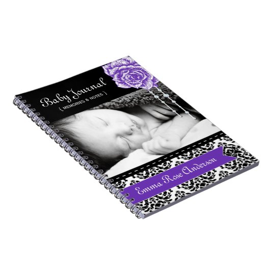 Speciaal Damask Baby Journal Notitieboek (Rechterzijde)