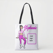 Speciaal danserend Tas (Fushia White) (Voorkant)