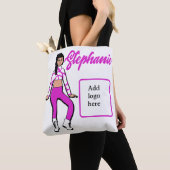 Speciaal danserend Tas (Fushia White) (Dichtbij)