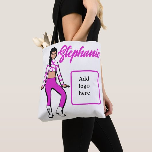 Speciaal danserend Tas (Fushia White) (Dichtbij)