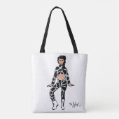 Speciaal danserend Tas (White Black 2) (Achterkant)