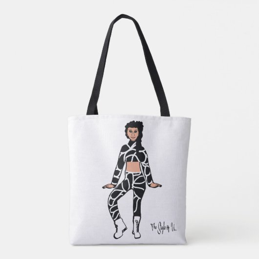 Speciaal danserend Tas (White Black 2) (Achterkant)