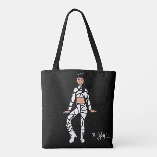 Speciaal danserend Tas (zwart-wit 2) (Achterkant)