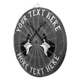 Speciaal dartboard met elektrisch gitaarontwerp dartbord (Voorkant Rechts)