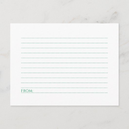 SPECIAAL DEEL HERINNERING AAN U Green Mourners Kaa Briefkaart (Achterkant)