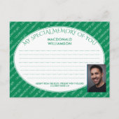 SPECIAAL DEEL HERINNERING AAN U Green Mourners Kaa Briefkaart (Voorkant)