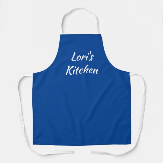 Speciaal Deep Blue Apron Schort (Voorkant)