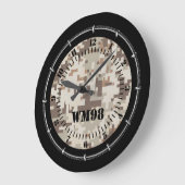 Speciaal Desert Beige Camouflage op een Grote Klok (Hoek)