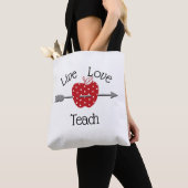 Speciaal design van live-liefdeskleding tote bag (Dichtbij)