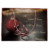 Speciaal design voor kerstgerei groot cadeauzakje (Achterkant)