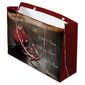 Speciaal design voor kerstgerei groot cadeauzakje (Achterkant Gekanteld)