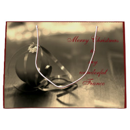 Speciaal design voor prettige kerstfeestdagen groot cadeauzakje