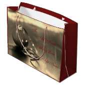 Speciaal design voor prettige kerstfeestdagen groot cadeauzakje (Achterkant Gekanteld)