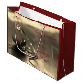 Speciaal design voor prettige kerstfeestdagen groot cadeauzakje (Voorkant Gekanteld)