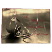 Speciaal design voor prettige kerstfeestdagen groot cadeauzakje (Achterkant)