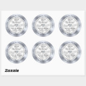 Speciaal diamant, 60e marinestickers ronde sticker (Vel)