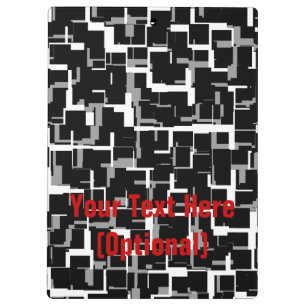 Speciaal digitaal Camo Black White Grey Pattern Klembord