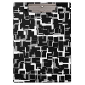 Speciaal digitaal Camo Black White Grey Pattern Klembord (Voorkant)