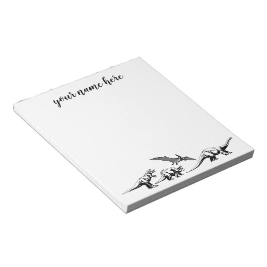 Speciaal dinosaurus-Notitieblok voor kinderen Notitieblok (Schuin)