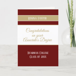 Speciaal diploma van de afgestudeerde academie van kaart