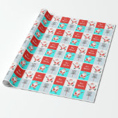 Speciaal Disc Golf Holiday Gift Wrapping Paper Cadeaupapier (Uitgerold)