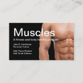 Speciaal docent fitness visitekaartje (Voorkant)