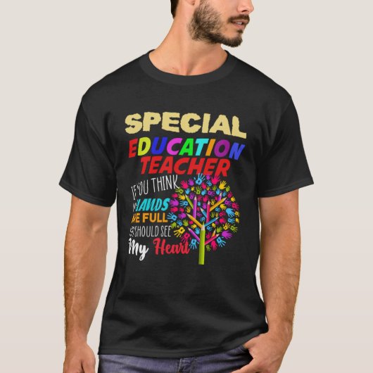 Speciaal docent SPED-team speciaal T-shirt (Voorkant)