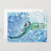 Speciaal Dolfijnwater Dank u Postcart Briefkaart (Voorkant / Achterkant)