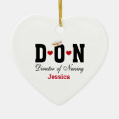 Speciaal DON Nurse kerstkeramisch Ornament (Voorkant)